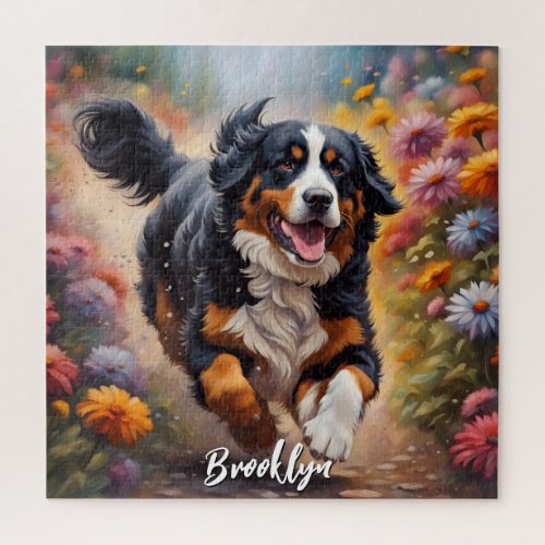 Beautiful Bernese Mountain Dog Jigsaw Puzzle