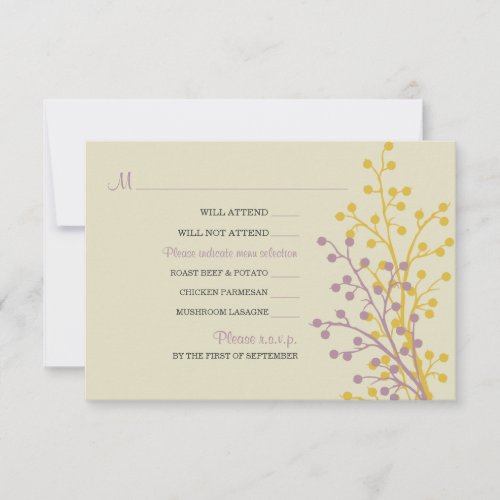 Beautiful Berries RSVP Cards