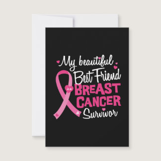 Beautiful Best Friend Breast Cancer Survivor Card