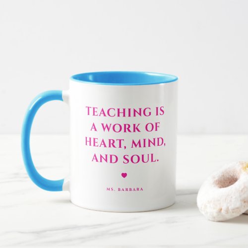 Beautiful Best Teacher Ever Pink Love