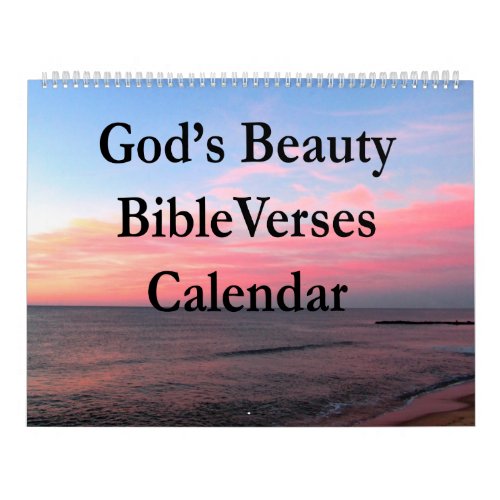 BEAUTIFUL BIBLE AND SCRIPTURE QUOTES CALENDAR