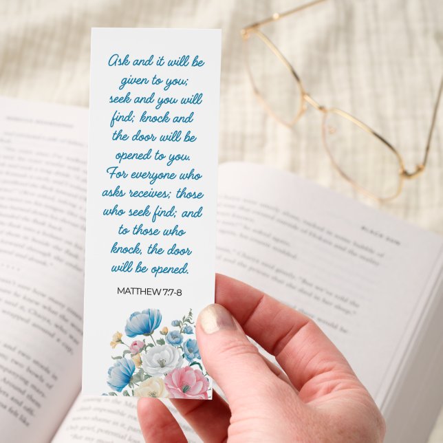  Beautiful Bible Verse/Answered Prayer Bookmarks (Hand)