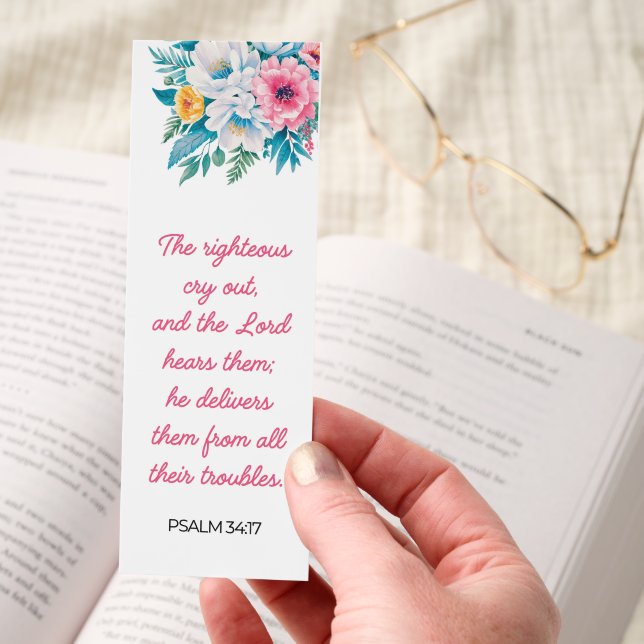  Beautiful Bible Verse/Answered Prayer Bookmarks (Hand)