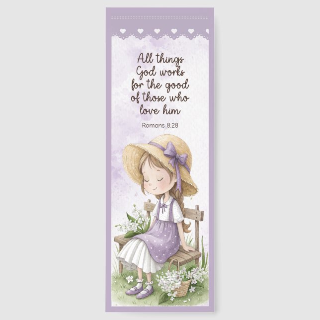 Beautiful Bible Verse  Bookmarks (Front)
