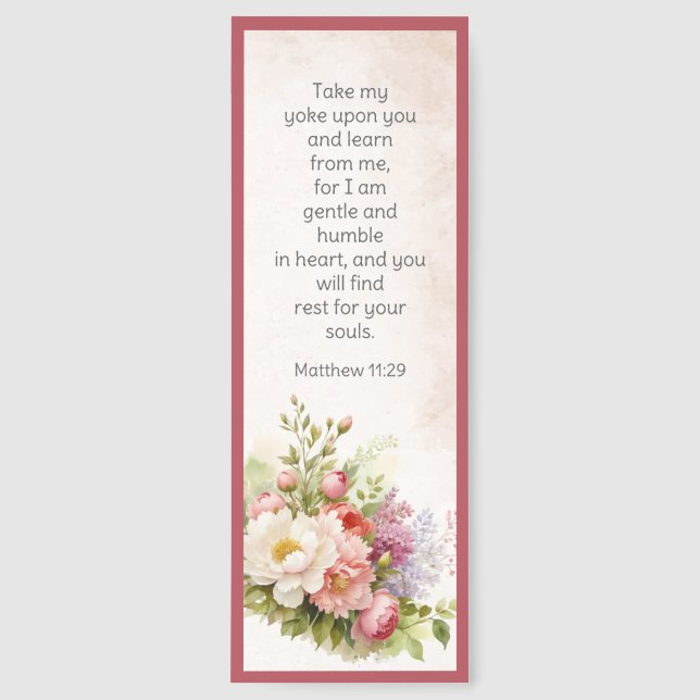 Beautiful Bible Verse  Bookmarks (Front)