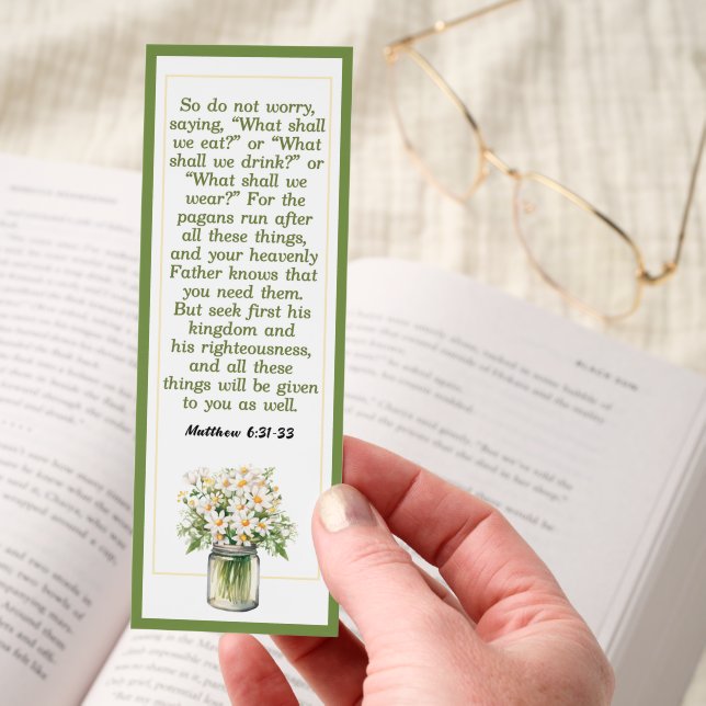 Beautiful Bible Verse  Bookmarks (Hand)