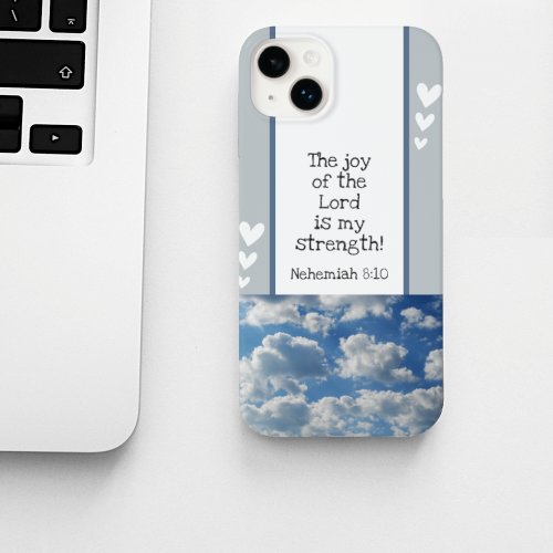 Beautiful Bible Verse Clouds Photo Template Custom Case_Mate iPhone 14 Case