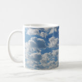 Beautiful Bible Verse Clouds Photo Template Custom Coffee Mug (Left)