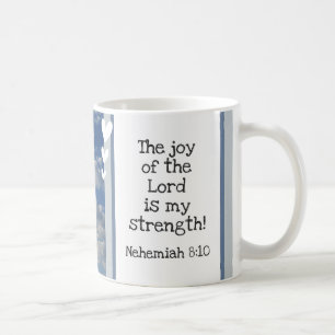 Beautiful Bible Verse Clouds Photo Template Custom Coffee Mug