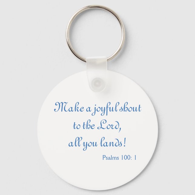 Beautiful Bible Verse Keychain (Front)