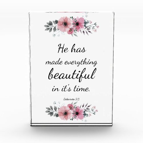 Beautiful Bible Verse Quote Christian Faith Photo Block