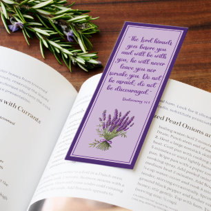 Beautiful Bible Verse With Flowers Bookmarks