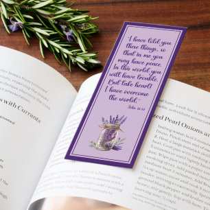 Beautiful Bible Verse With Flowers Bookmarks