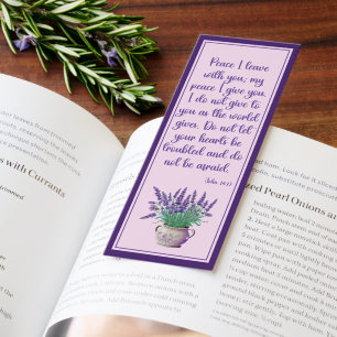 Beautiful Bible Verse With Flowers Bookmarks