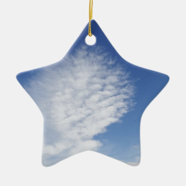 Beautiful, big  cloud ceramic ornament (Front)
