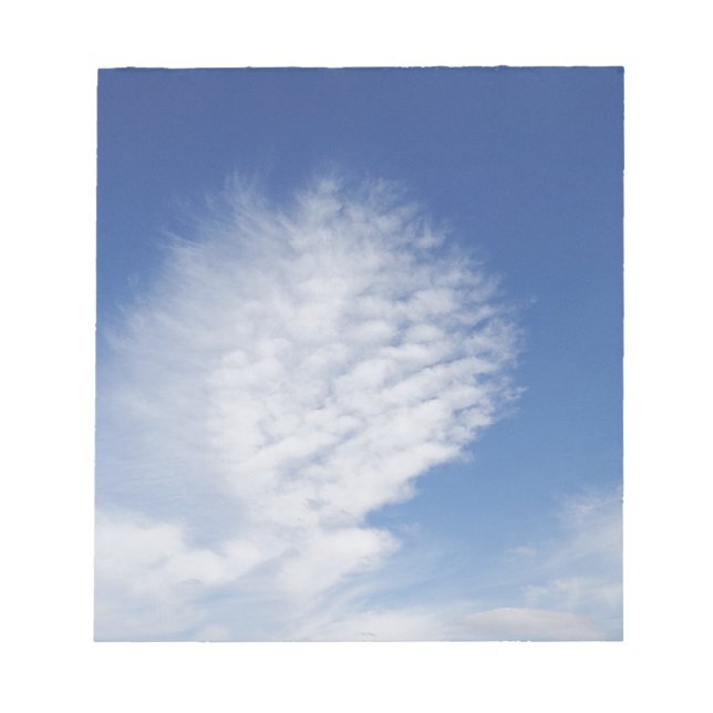 Beautiful, big  cloud notepad (Front)