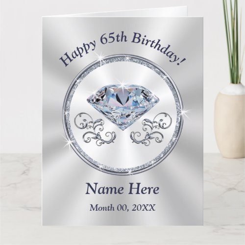 Beautiful Big Happy 65th Birthday Card