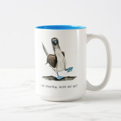 Beautiful Bird Affirmations Two_Tone Coffee Mug