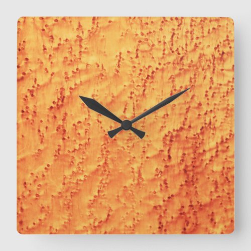 Beautiful Birds Eye Maple Wood Grains Image Square Wall Clock