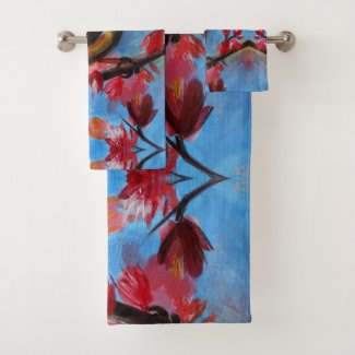 Beautiful Bird Spring Painting