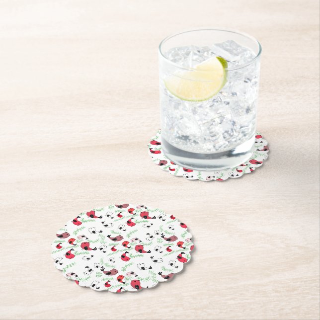 Beautiful bird themed disposable coasters (Insitu)
