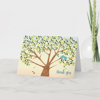 Beautiful Bird Tree Thank You Card