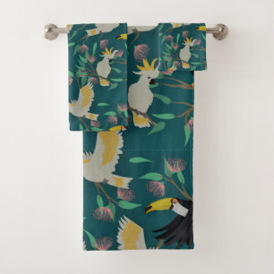 Beautiful Birds Bath Towel Set