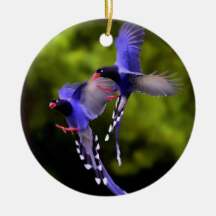 Beautiful Birds in Flight Christmas Tree Ornament