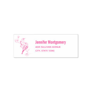 Beautiful Birds on a Tree Branch Address Self-inking Stamp