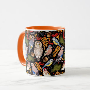 Beautiful Birds Pattern Mug