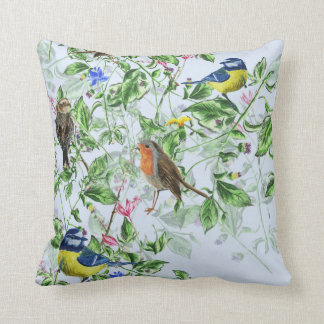 beautiful birds throw pillow