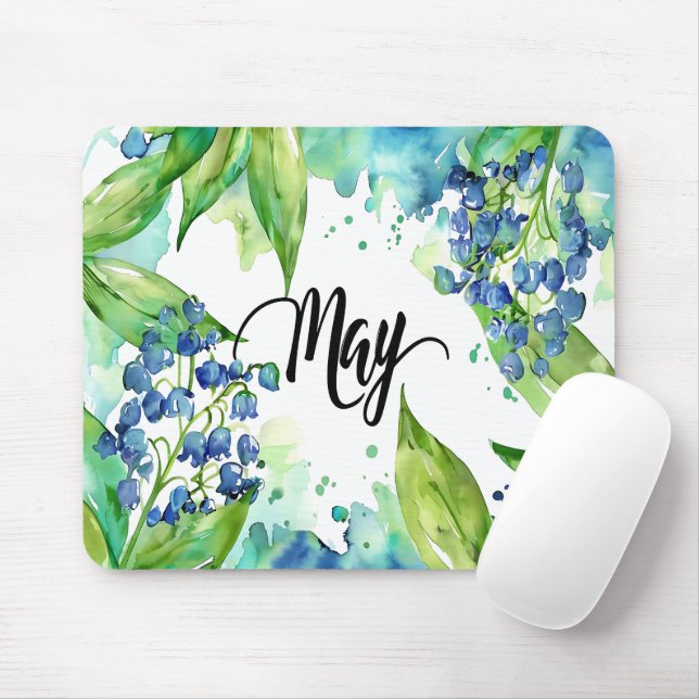 Beautiful Birth Month Flowers/May Mouse Pad (With Mouse)