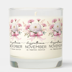 Beautiful Birth Month November/Chrysanthemum Scented Candle