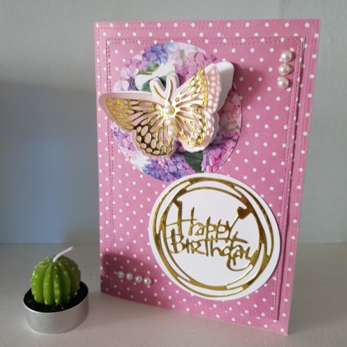 Beautiful birthday card for friends and family thank you card