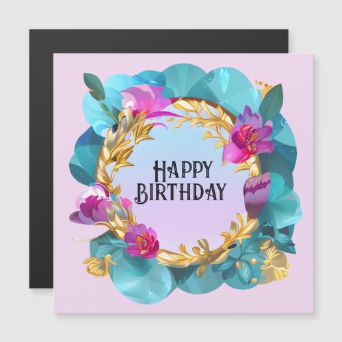 Beautiful Birthday Floral Wreath