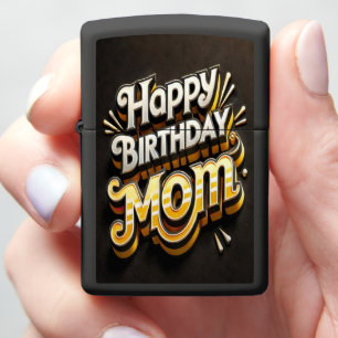 Beautiful Birthday Wishes for a Loving Mom Zippo Lighter