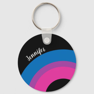 Beautiful Bisexual Pride Flag Cute Custom Keychain