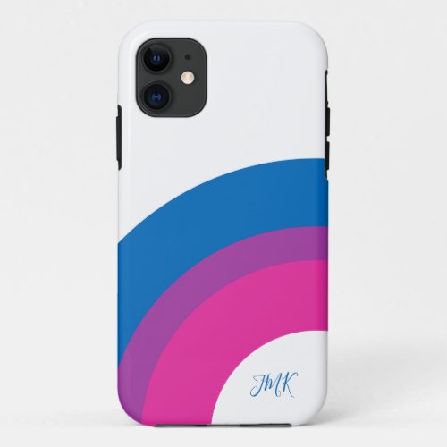 Beautiful Bisexual Pride Flag Cute Personalized iPhone 11 Case