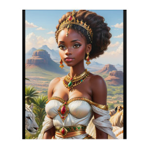 Beautiful Black African Princess Acrylic Print