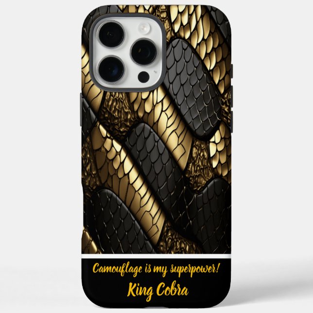 Beautiful black and gold snake skin Case-Mate iPhone case (Back)