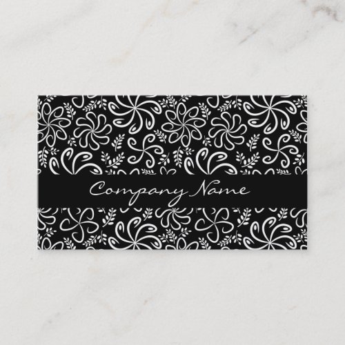 Beautiful black and white Business Card