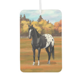 Beautiful Black Appaloosa Quarter Horse Stallion Air Freshener