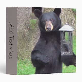 Beautiful Black Bear 3 Ring Binder