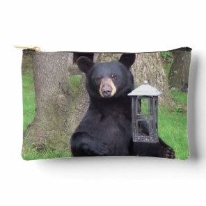 Beautiful Black Bear Accessory Pouch