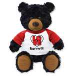 Beautiful Black Bear Built With Love Plush Animal<br><div class="desc">This super soft, plush black bear is made to show your love to someone you care about. It can even be used to show people how much you love, well, LOVE! Type a name of someone special into the personalization feature above to get started, or leave it blank and we'll...</div>