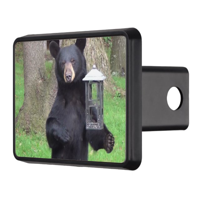 Beautiful Black Bear Hitch Cover (Left)