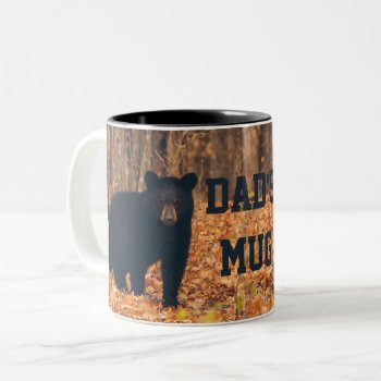 Beautiful Black Bear Photo For Dad Two-tone Coffee Mug by Vanillaextinctions at Zazzle