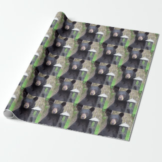 Beautiful Black Bear Wrapping Paper