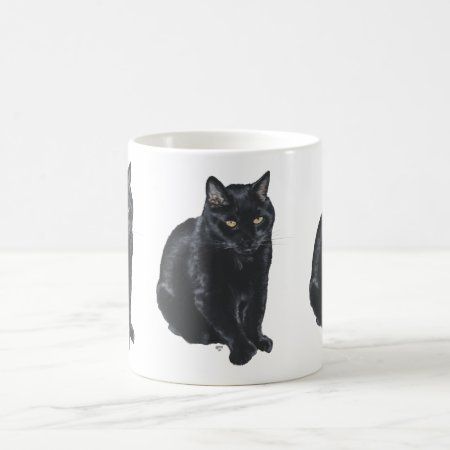 Beautiful Black Cat Coffee Mug