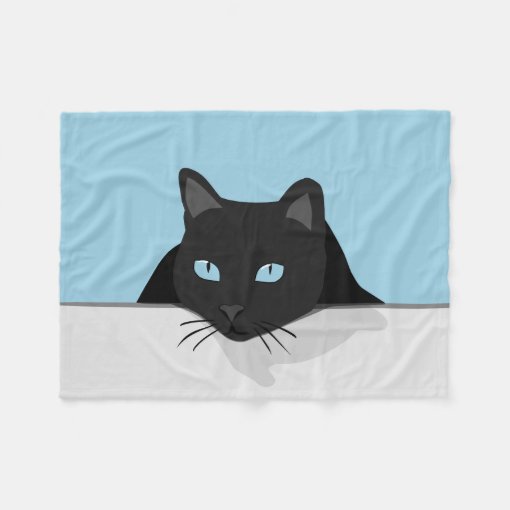 Beautiful Black Cat Fleece Blanket Zazzle